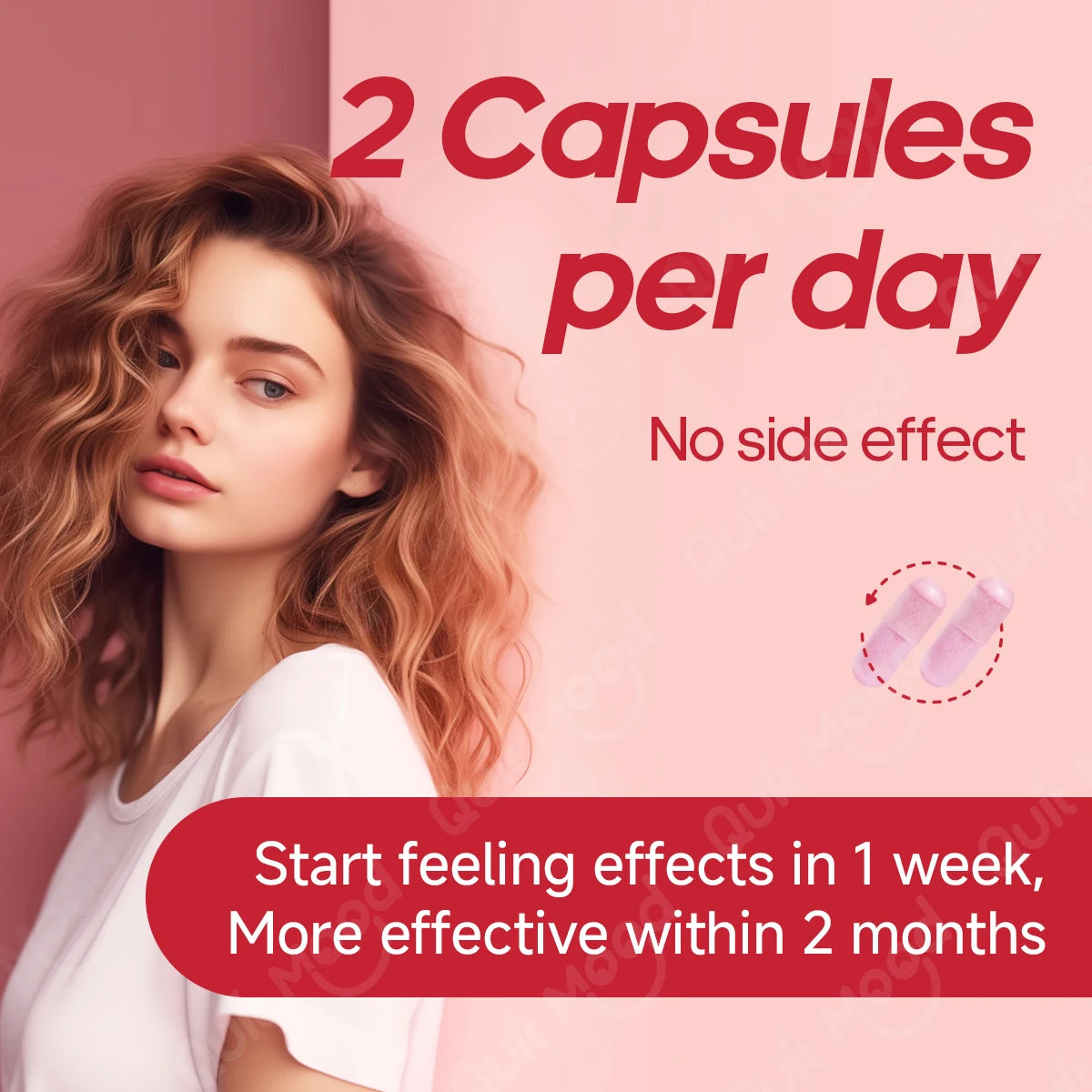 Empower Your Wellness with Quitmood Queen's Once-Daily Women's Complete V-Probiotics - Balance, Control, and Revitalize!